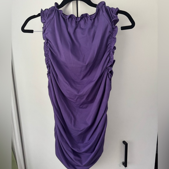 SOLD Purple Tyler mcgillivary “crinkle” top in Grape. - Picture 3 of 5